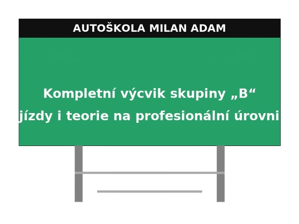 Autoškola Milan Adam - výcvik skupiny B